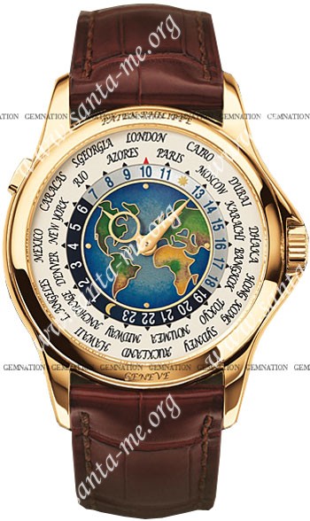 Patek Philippe World Time Mens Wristwatch 5131J