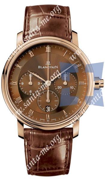Blancpain Villeret Chronograph Mens Wristwatch 6185.3646.55