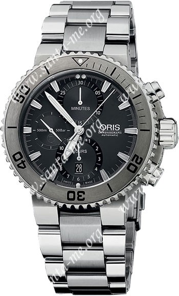 Oris Aquis Titan Chronograph Mens Wristwatch 674.7655.7253.MB