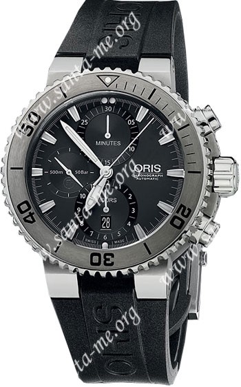 Oris Aquis Titan Chronograph Mens Wristwatch 674.7655.7253.RS
