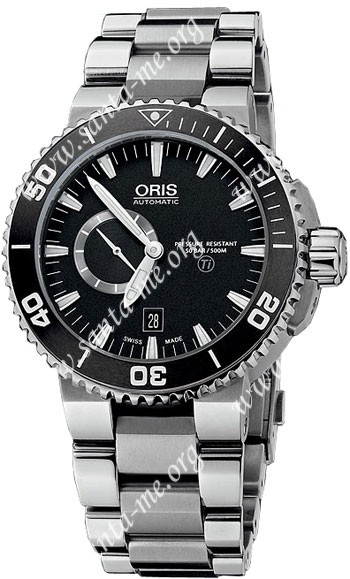 Oris Aquis Titan Small Second Date Mens Wristwatch 743.7664.7154.MB