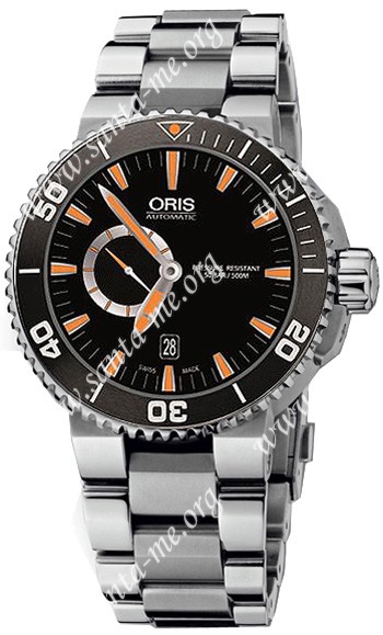 Oris Aquis Small Second Mens Wristwatch 743.7673.4159.MB