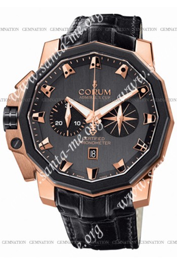 Corum Admirals Cup Chronograph 50 LHS Mens Wristwatch 753.231.91-0F81.AN32