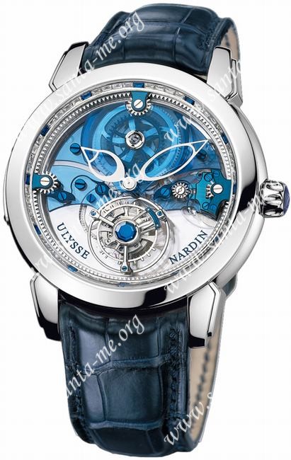 Ulysse Nardin Royal Blue Mystery Tourbillon 43mm Medium Wristwatch 799-90
