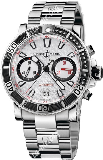 Ulysse Nardin Maxi Marine Diver Chronograph Mens Wristwatch 8003-102-7M.916