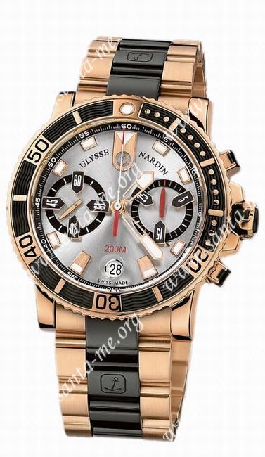 Ulysse Nardin Marine Diver Chronograph Mens Wristwatch 8006-102-8C/91