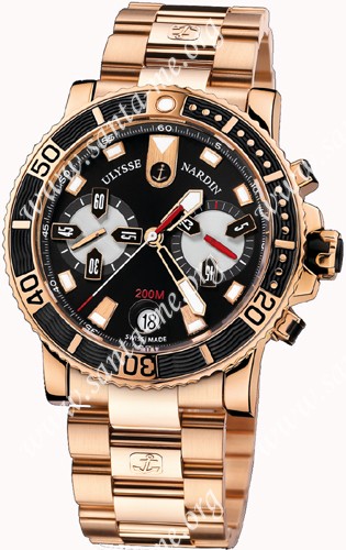 Ulysse Nardin Maxi Marine Diver Chronograph Mens Wristwatch 8006-102-8M/92