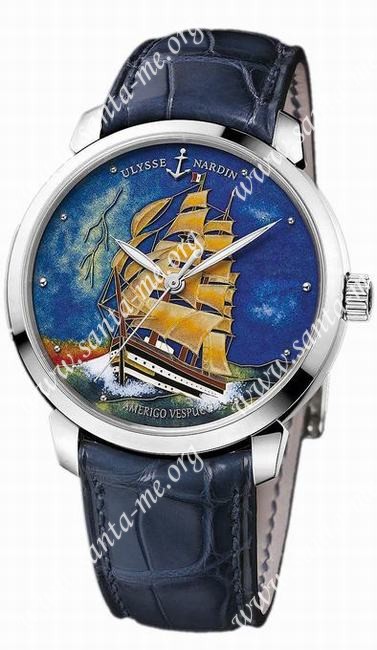 Ulysse Nardin Classico Enamel Mens Wristwatch 8150-111-2/AV