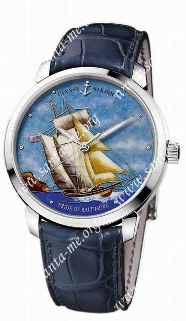 Ulysse Nardin Classico Enamel Mens Wristwatch 8150-111-2/BALT