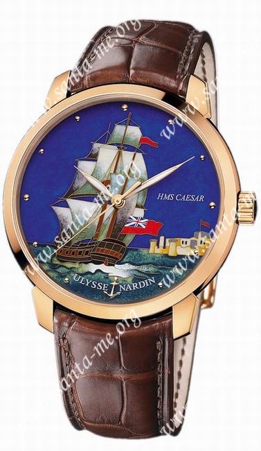 Ulysse Nardin Classico Enamel Mens Wristwatch 8152-111-2/CAESAR