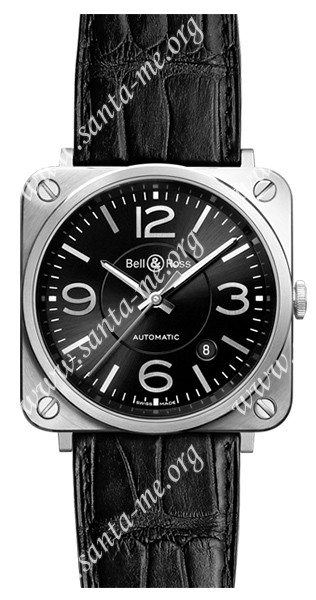 Bell & Ross BR S Officer Black Unisex Wristwatch