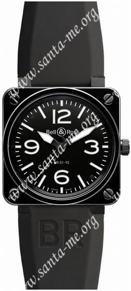 Bell & Ross Aviation BR0192-BL-CER/SRB Mens Wristwatch