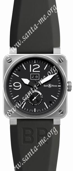 Bell & Ross Aviation BR0390-BL-ST Mens Wristwatch