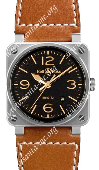 Bell & Ross BR03 Unisex Wristwatch BR03-92GOLDEN-HERITAGE