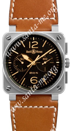 Bell & Ross Aviation BR0394-GOLDEN-HERITAGE Mens Wristwatch