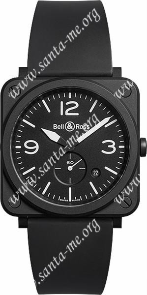 Bell & Ross Aviation BRS-BL-CERAMIC/SRB Unisex Wristwatch