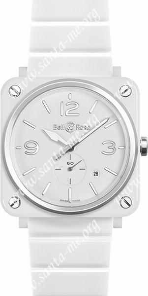 Bell & Ross Aviation BRS-WH-CERAMIC/SCE Unisex Wristwatch