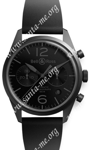 Bell & Ross Vintage Original BRV126-PHANTOM Mens Wristwatch