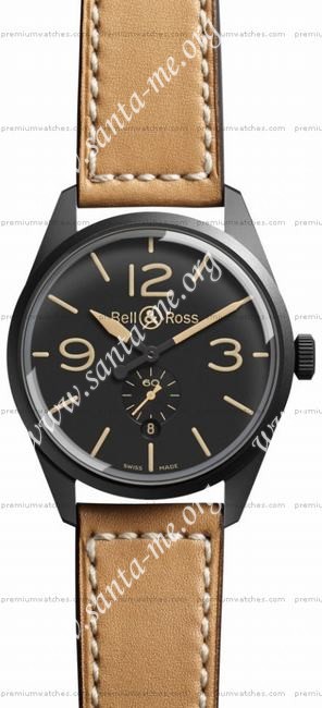 Bell & Ross BR 123 Heritage Mens Wristwatch BRV123-HERITAGE
