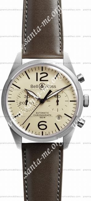 Bell & Ross BR 126 Original Mens Wristwatch BRV126-BEI-ST/SCA