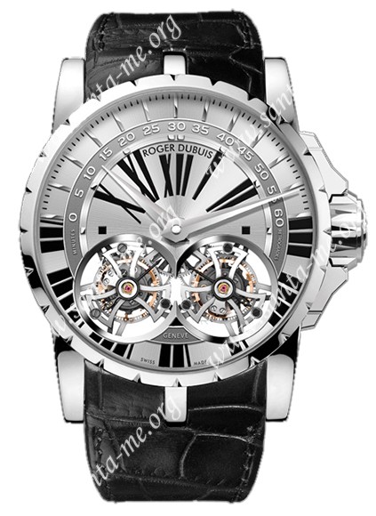 Roger Dubuis Excalibur Double Tourbillon Men Wristwatch EX45-01-80-00/0RR00/B