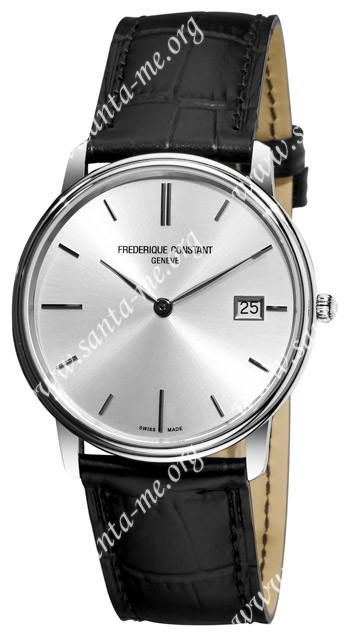 Frederique Constant Index Slim Line Date Mens Wristwatch FC-220NS4S6