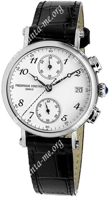 Frederique Constant Chronograph Quartz Mens Wristwatch FC-291A2R6