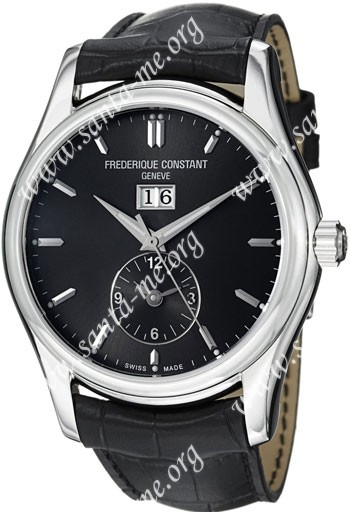 Frederique Constant Index Dual Time Mens Wristwatch FC-325B6B6