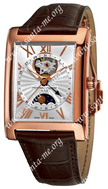 Frederique Constant Carree Automatic Moonphase and Date Mens Wristwatch FC-335MS4MC4