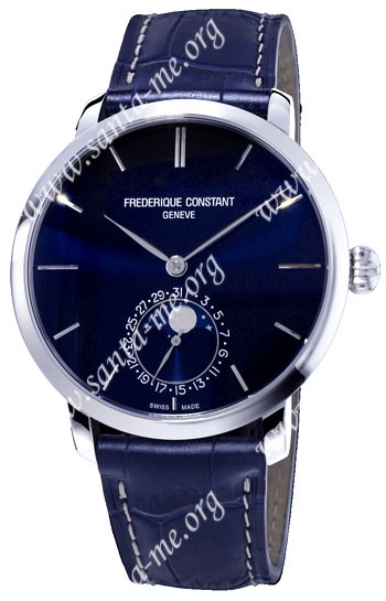 Frederique Constant Slim Line Moonphase Mens Wristwatch FC-705N4S6