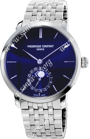Frederique Constant Slim Line Moonphase Mens Wristwatch FC-705N4S6B