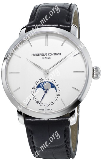 Frederique Constant Slim Line Moonphase Mens Wristwatch FC-705S4S6