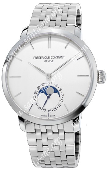 Frederique Constant Slim Line Moonphase Mens Wristwatch FC-705S4S6B