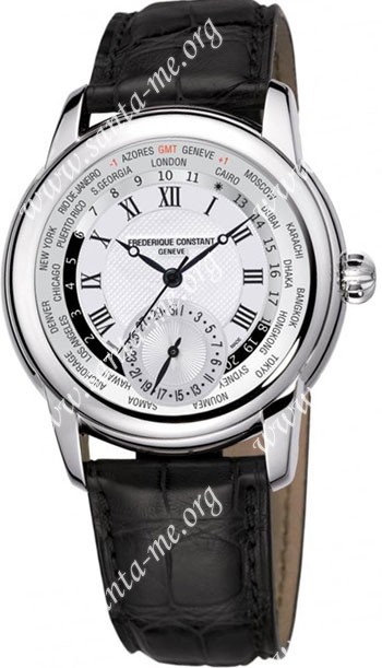 Frederique Constant Worldtimer Mens Wristwatch FC-718MC4H6