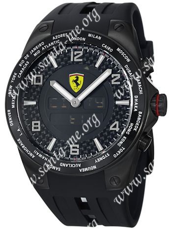 Ferrari World-Time Mens Wristwatch FE05IPBFC