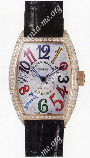 Franck Muller Ladies Small Cintree Curvex Small Ladies Wristwatch 1752 QZ COL DRM O-3