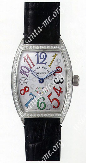 Franck Muller Ladies Small Cintree Curvex Small Ladies Wristwatch 1752 QZ COL DRM O-6
