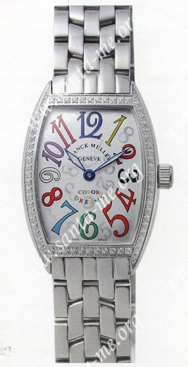 Franck Muller Ladies Small Cintree Curvex Small Ladies Wristwatch 1752 QZ COL DRM O-8
