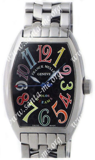 Franck Muller Mens Small Cintree Curvex Large Mens Wristwatch 5850 SC COL DRM O-3