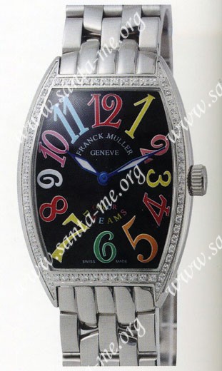 Franck Muller Mens Small Cintree Curvex Large Mens Wristwatch 5850 SC COL DRM O-9