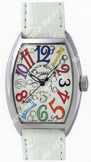 Franck Muller Ladies Medium Cintree Curvex Midsize Ladies Wristwatch 7502 QZ COL DRM O-1