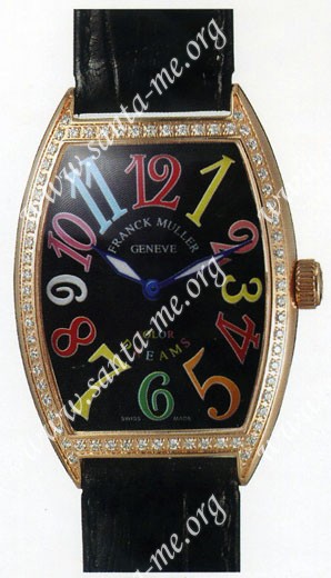 Franck Muller Ladies Medium Cintree Curvex Midsize Ladies Wristwatch 7502 QZ COL DRM O-6