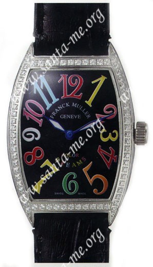 Franck Muller Ladies Medium Cintree Curvex Midsize Ladies Wristwatch 7502 QZ COL DRM O-7