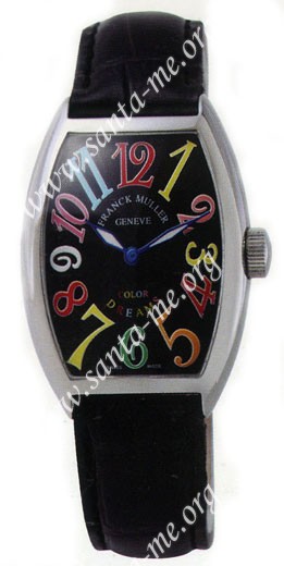 Franck Muller Ladies Medium Cintree Curvex Midsize Ladies Wristwatch 7502 QZ COL DRM O-8