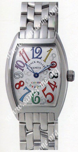 Franck Muller Ladies Medium Cintree Curvex Midsize Ladies Wristwatch 7502 QZ COL DRM O-9