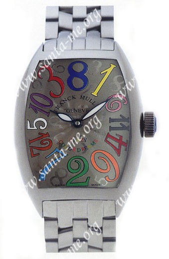 Franck Muller Cintree Curvex Crazy Hours Large Mens Wristwatch 7851 CH COL DRM O-14