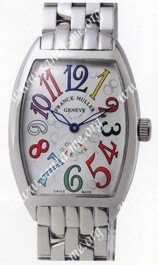 Franck Muller Mens Medium Cintree Curvex Large Mens Wristwatch 7851 SC COL DRM-4