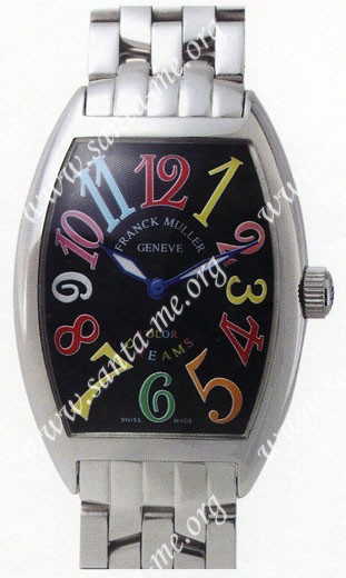 Franck Muller Mens Medium Cintree Curvex Large Mens Wristwatch 7851 SC COL DRM-5