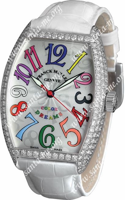 Franck Muller Color Dreams Cintree Curvex Midsize Ladies Ladies Wristwatch 7880 SC DT COL DRM D