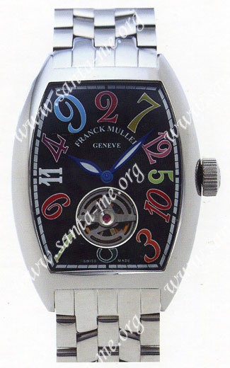Franck Muller Cintree Curvex Crazy Hours Tourbillon Extra-Large Mens Wristwatch 7880 T CH COL DRM-1